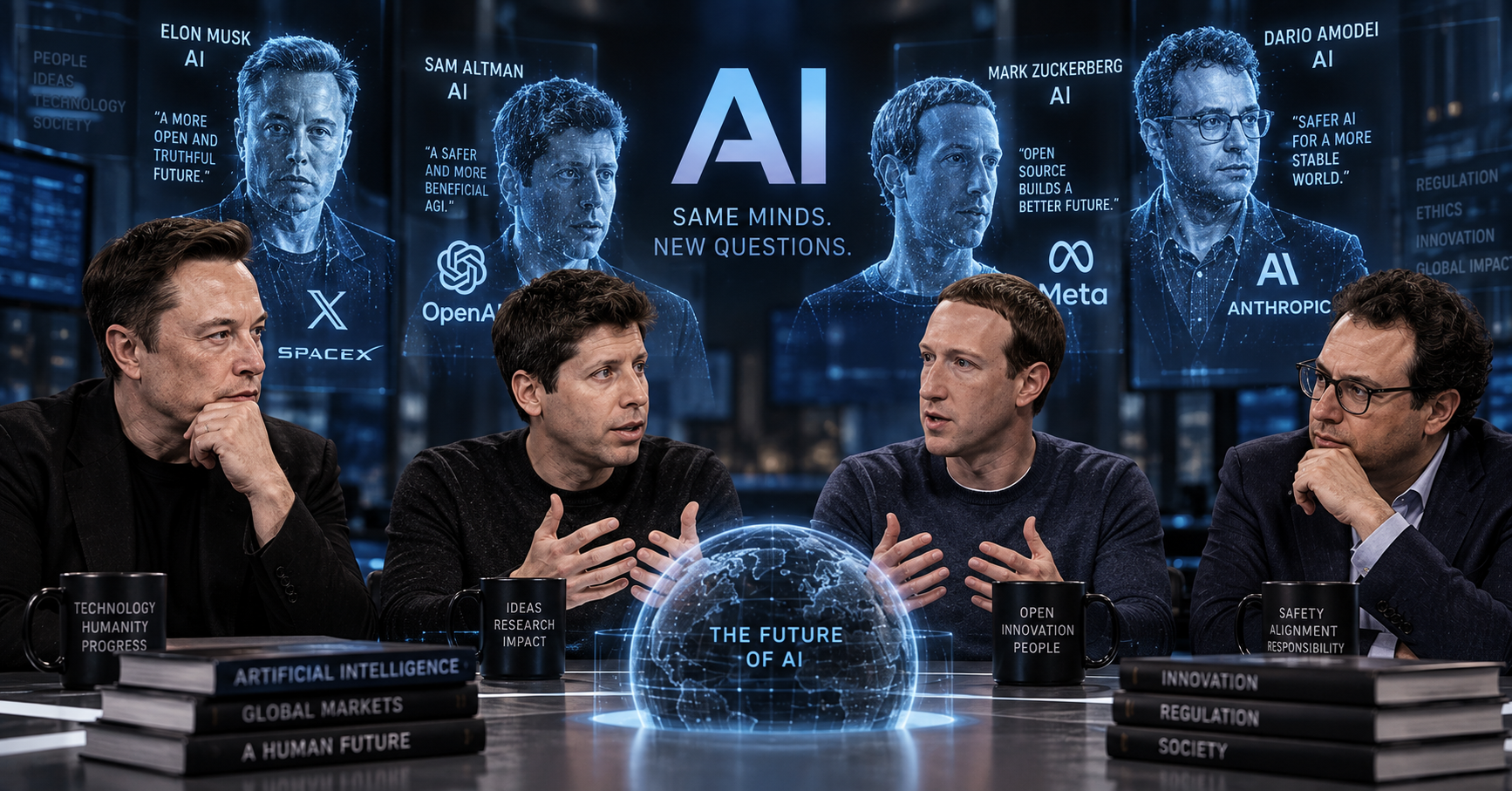 Cloni AI di Musk, Altman e Zuckerberg riaprono il dibattito sull’identità digitale