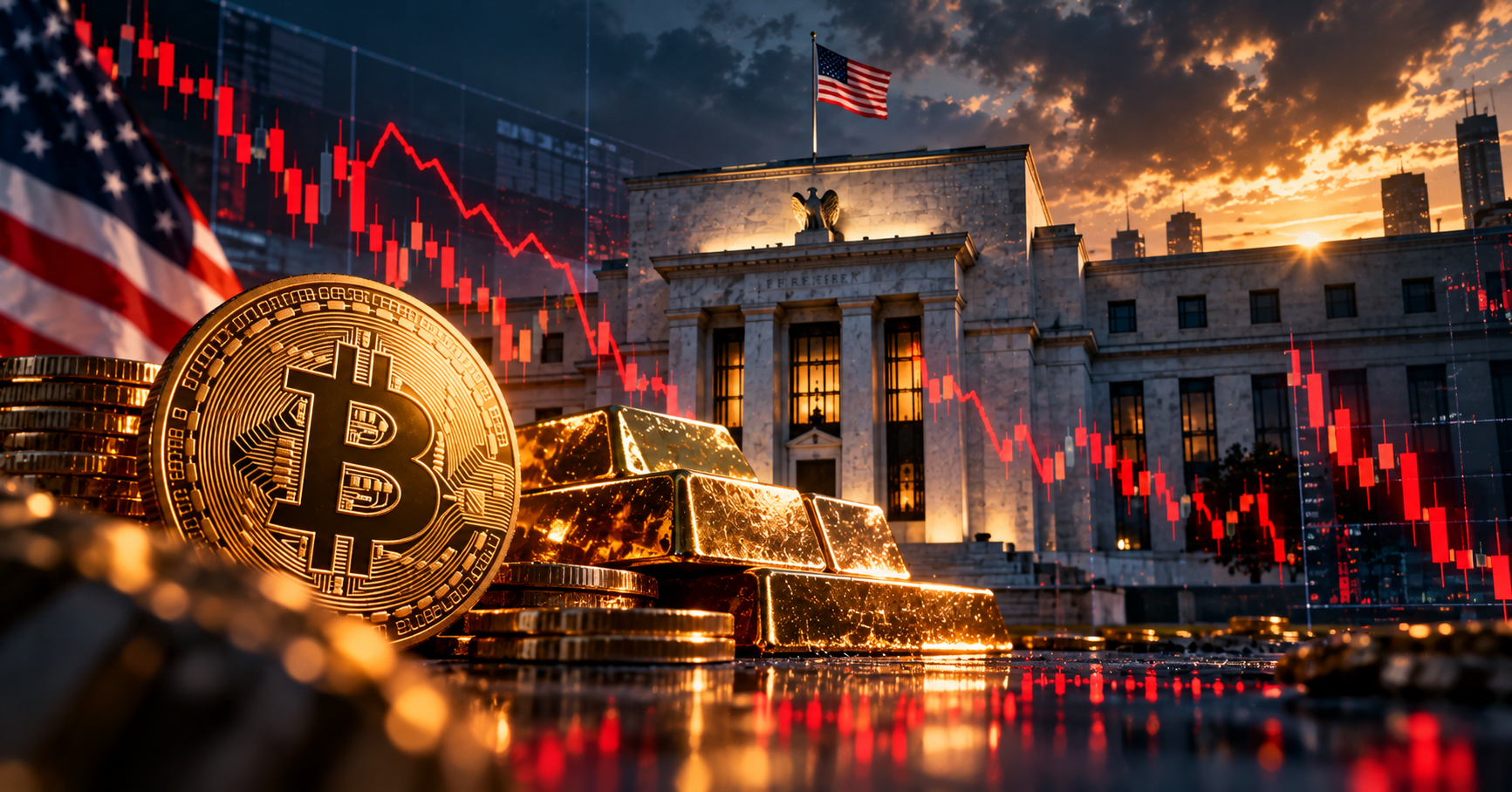 Inflazione USA al 3,7%: Bitcoin e oro scendono, la Fed valuta nuovi rialzi